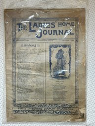 Antique 1891 Ladies Home Journal Magazine