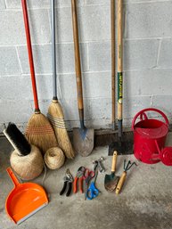 Mixed Lot Of Hand Tools And Gardening Related Items