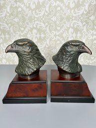 American Bald Headed Eagle Brass Bookends