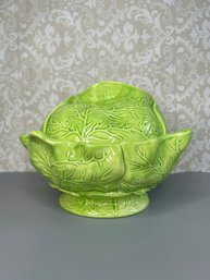 Artist Signed & Numbered Vintage Ceramic Cabbage Head Bowl