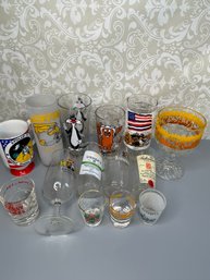 Vintage Collection Of Barware & Collectable Glasses