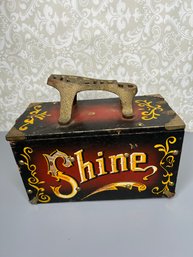 Hand Painted Shoe Shine Box