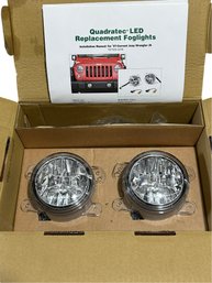 2007 Jeep Wrangler JK Quadratec LED Replacement Fog Lights - New In Box