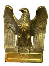 Vintage Philadelphia Manufacturing Co. Brass American Eagle Book End 1776