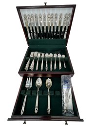 66 Piece International Silver Company Royal Danish Sterling Silver Flatware Service For 12 With Case