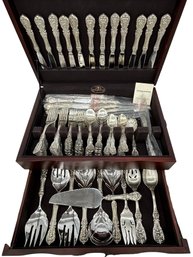 132 Piece Reed & Barton Francis I Sterling Silver Flatware Service For 24 With Case