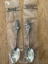 Reed & Barton Floral Silver Plate Spoon Set - Sealed Packages