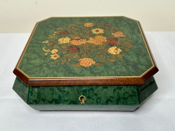 3 Coins In A Fountain Marquetry Musical Jewelry Box