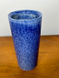 Japanese Two Tone Tall Blue Bud Vase / Vessel