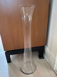 Tall Glass Floor Vase