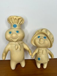 Vintage 1971 Pillsbury Dough Boy & Dough Girl Poppie