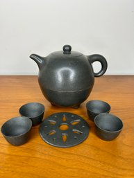 Miniature Chinese Nesting Stoneware Tea Set