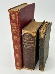 3 Small Antique Books