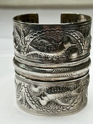 Large Sterling Silver Cuff Braclet