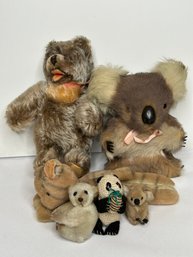 Vintage Lot Of What Appears To Be Steiff & Other Mixed Stuffed Animals - No Tags