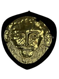 Greek Gold Tone Mycenaean Death Mask
