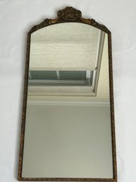 Antique Wood Frame Art Deco Style Wall Mirror