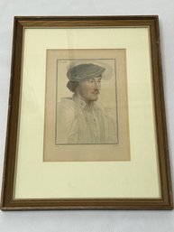 Framed And Matted Edward Clinton 1st Earl Of Lincoln Lithograph - By HansHolbein