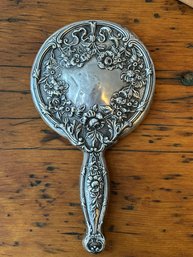 Weighted Sterling Silver Vanity Mirror