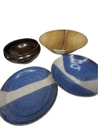 Collection Of Mixed Pottery Bowls And Dish