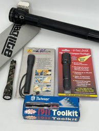 Flashlights And Tool Lot