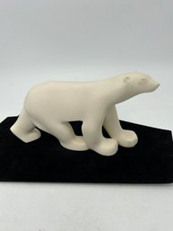 White Walking Polar Bear Figure