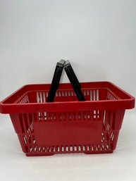 Vintage Red Department Store Shopping Basket