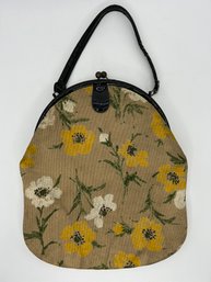 Vintage Floral Canvass Purse