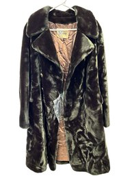 Franklin Simon Long Black Fur Jacket