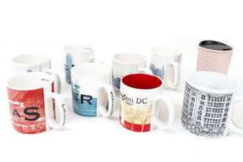 Mixed Collection Of Ceramic Mugs (Mostly Starbucks)