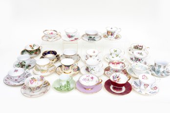 Large Collection Of Vintage Porcelain China Teacups