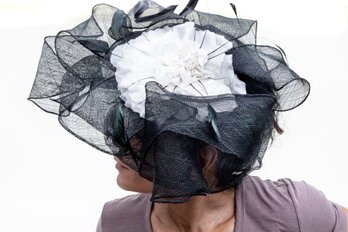 Nordstrom Black Veil Fascinator Hat