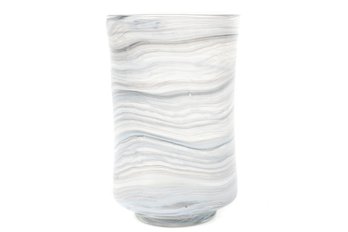 Swirl Glass Hurricane Vase