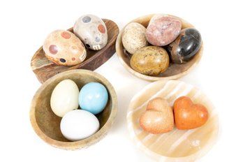 Collection Of Alabaster/Marble Eggs