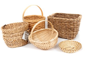 Miscellaneous Collection Of Woven Baskets