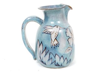 North Eagle Stoneware Art Potter Pitcher