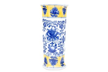 Chinese Qianlong-style Yellow Glaze Porcelain Tall Vase