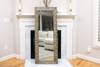 Antiqued Rectangular Wall Mirror