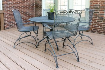 Woodard Brairwood Wrought Iron Outdoor Patio Set