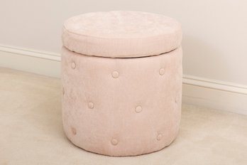 At Home Furniture Button Tufted Storage Ottoman