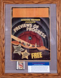 Previews Of Progress General Motors Framed Advertisement