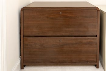 Wood Two Drawer File Cabinet