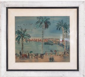 'France' Color Lithograph By Raoul Dufy