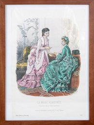 Antique La Mode Illustree Magazine Print