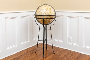 Replogle 16 Inch Diameter World Classic Series Floor Globe On Iron Base