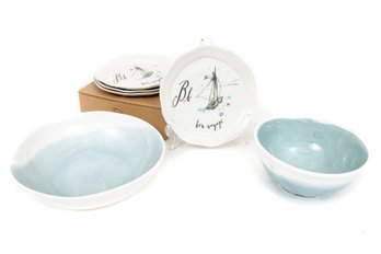 Anthropologie Ceramic Bowls & Snack Plates