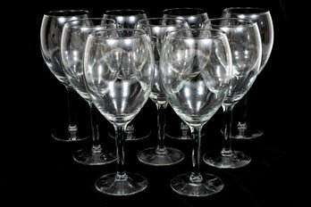 Set Of Nine Champagne Glasses