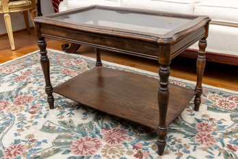 Vintage Two-Tier English Side Table