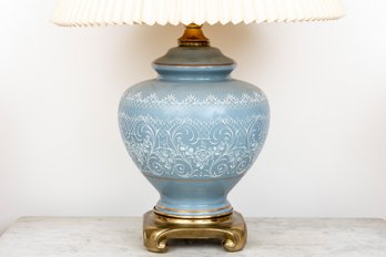 Ming Style Floral Ceramic Table Lamp