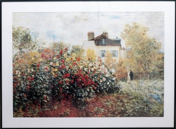 The Garden Of Monet At Argenteuil Art Print